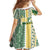Samoa Uniting Party Family Matching Off Shoulder Maxi Dress and Hawaiian Shirt SUP Est 2025 Siapo Pattern - Polynesian Pride
