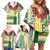 Samoa Uniting Party Family Matching Off Shoulder Short Dress and Hawaiian Shirt SUP Est 2025 Siapo Pattern - Polynesian Pride