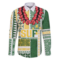 Samoa Uniting Party Family Matching Short Sleeve Bodycon Dress and Hawaiian Shirt SUP Est 2025 Siapo Pattern - Polynesian Pride