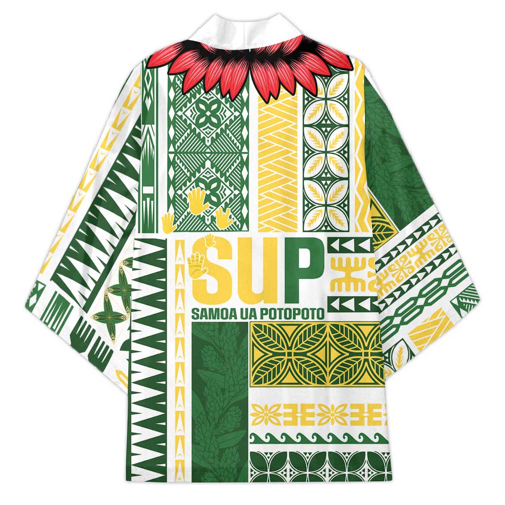 Samoa Uniting Party Kimono SUP Est 2025 Siapo Pattern LT14 - Polynesian Pride