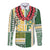 Samoa Uniting Party Long Sleeve Button Shirt SUP Est 2025 Siapo Pattern - Polynesian Pride