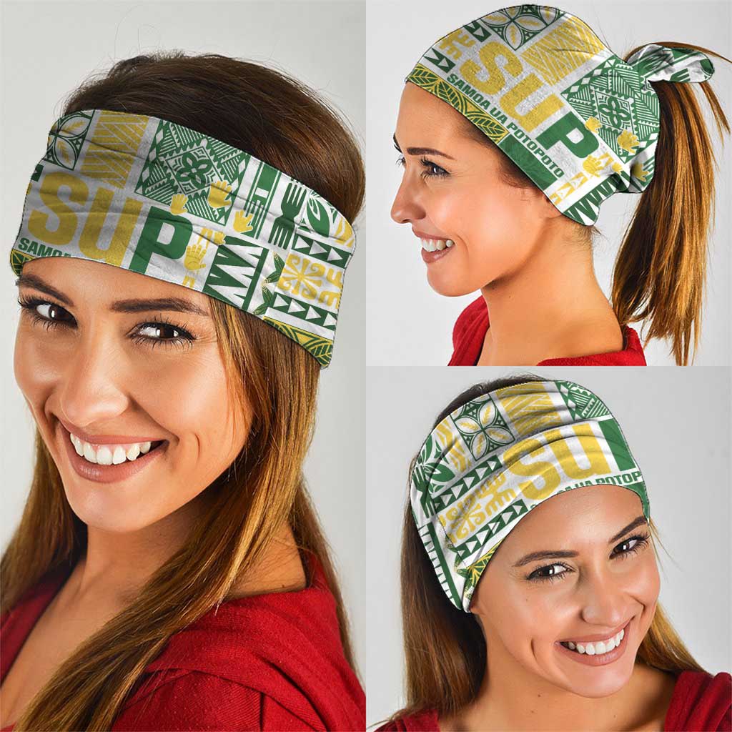 Samoa Uniting Party Neck Gaiter SUP Est 2025 Siapo Pattern LT14 - Polynesian Pride
