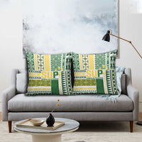 Samoa Uniting Party Pillow Cover SUP Est 2025 Siapo Pattern LT14 - Polynesian Pride