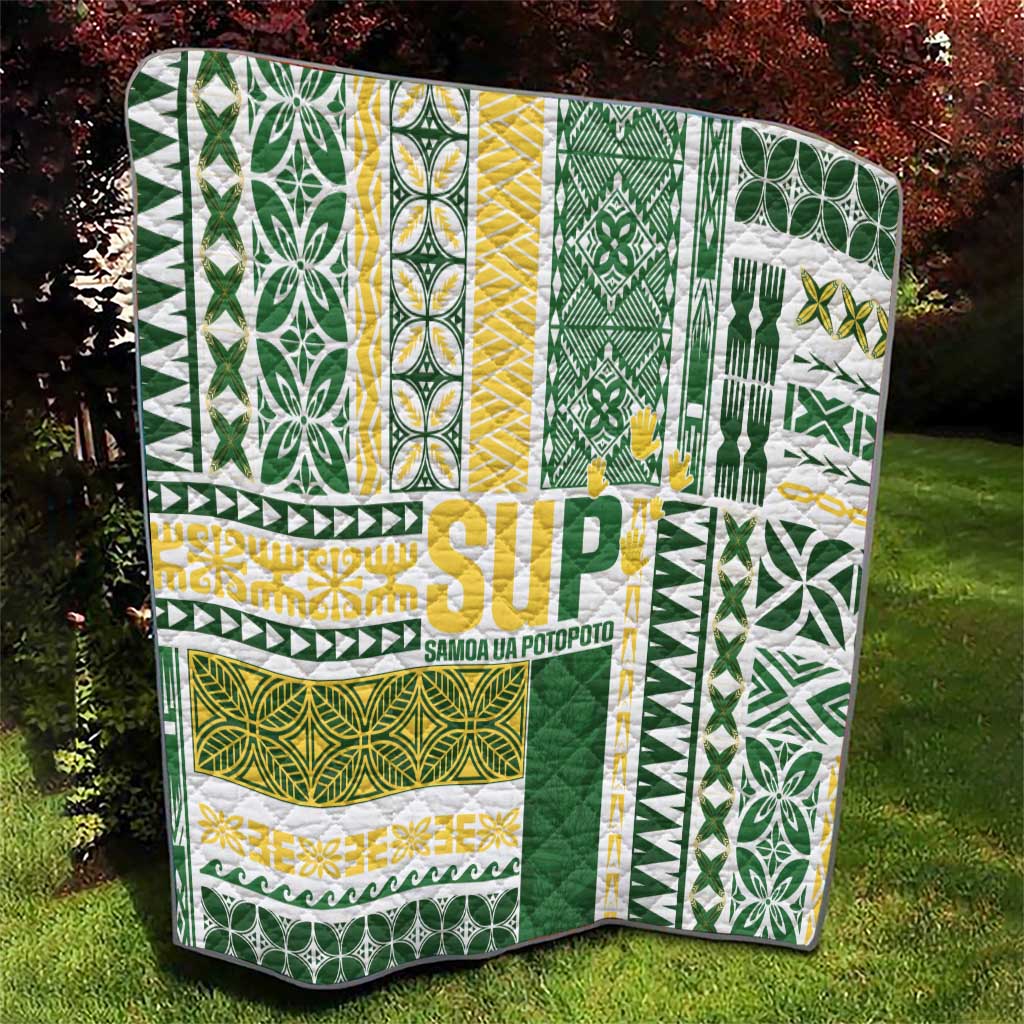 Samoa Uniting Party Quilt SUP Est 2025 Siapo Pattern LT14 - Polynesian Pride