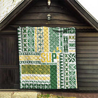 Samoa Uniting Party Quilt SUP Est 2025 Siapo Pattern LT14 - Polynesian Pride
