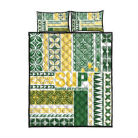 Samoa Uniting Party Quilt Bed Set SUP Est 2025 Siapo Pattern LT14 - Polynesian Pride