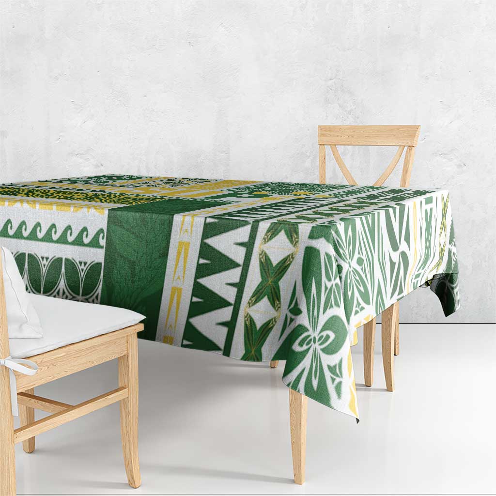 Samoa Uniting Party Tablecloth SUP Est 2025 Siapo Pattern - Polynesian Pride