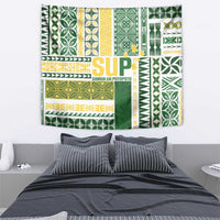 Samoa Uniting Party Tapestry SUP Est 2025 Siapo Pattern LT14 - Polynesian Pride