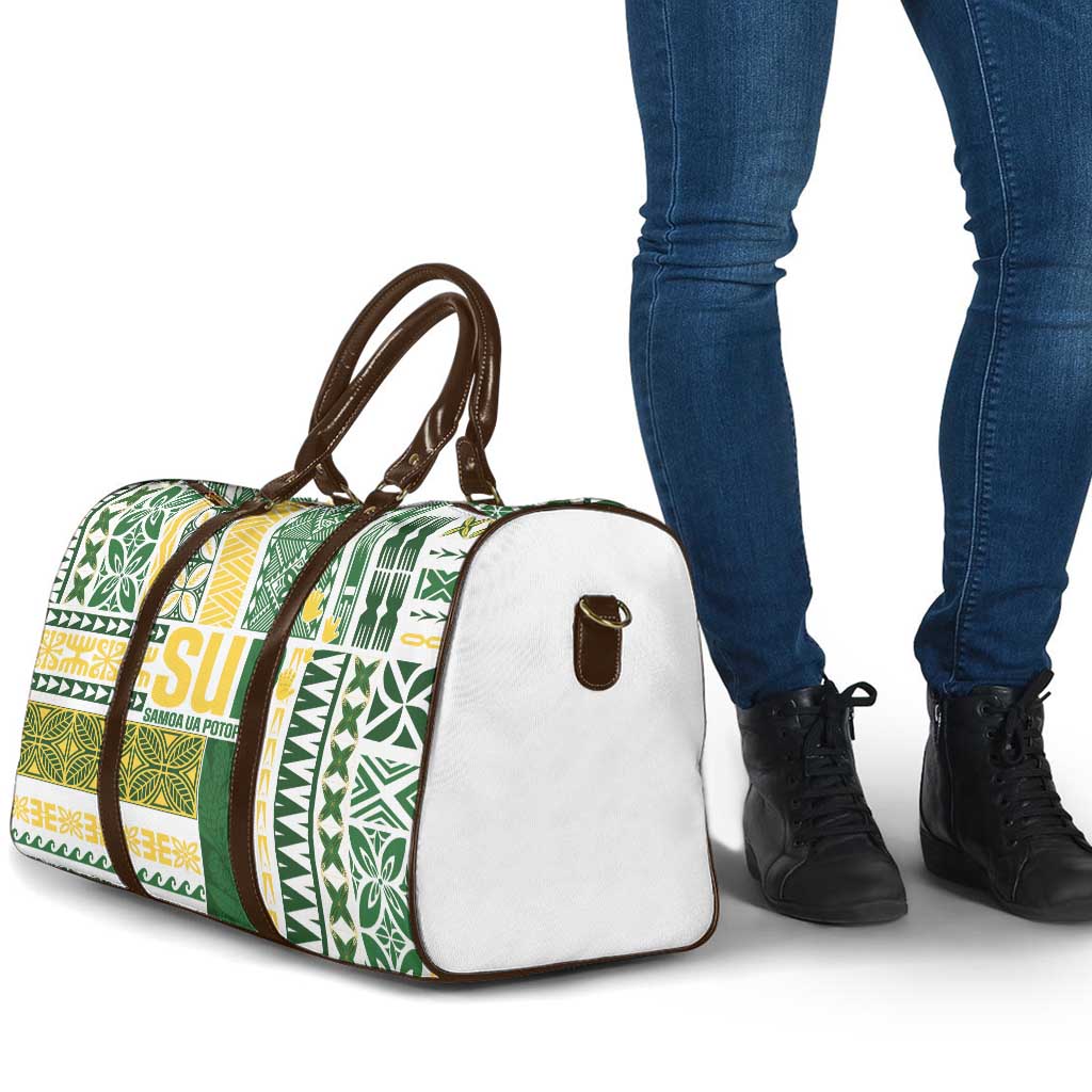 Samoa Uniting Party Travel Bag SUP Est 2025 Siapo Pattern LT14 - Polynesian Pride