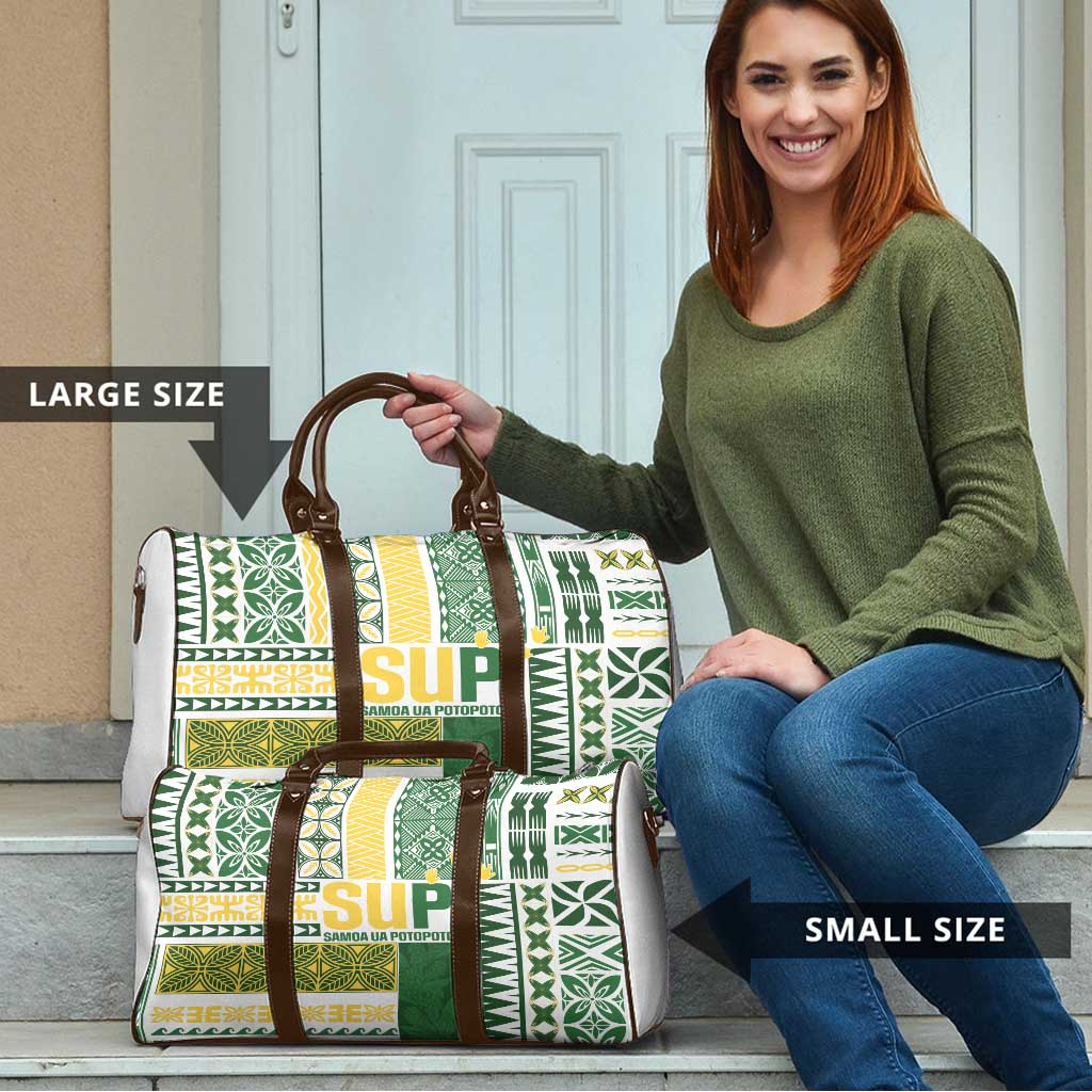 Samoa Uniting Party Travel Bag SUP Est 2025 Siapo Pattern LT14 - Polynesian Pride