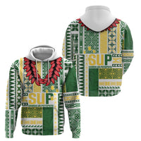 Samoa Uniting Party Zip Hoodie SUP Est 2025 Siapo Pattern LT14 - Polynesian Pride