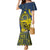 Niue Peniamina Gospel Day Mermaid Dress Unique Niean Hiapo LT14 Women Blue - Polynesian Pride