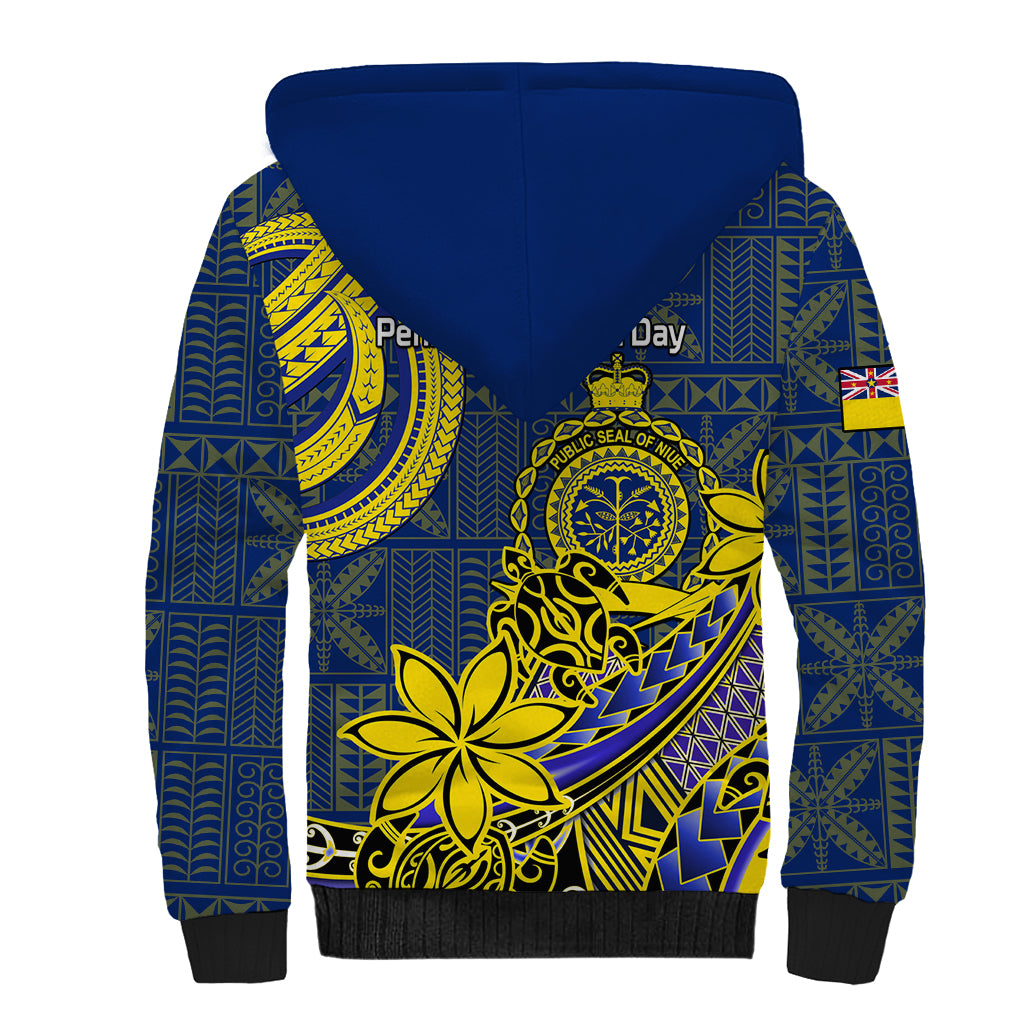 Niue Peniamina Gospel Day Sherpa Hoodie Unique Niean Hiapo LT14 - Polynesian Pride