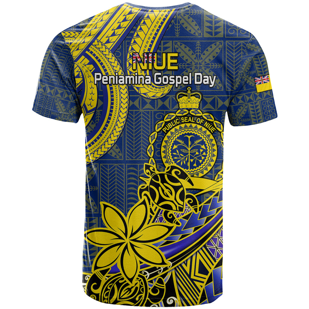 Niue Peniamina Gospel Day T Shirt Unique Niean Hiapo LT14 - Polynesian Pride