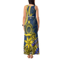 Niue Peniamina Gospel Day Tank Maxi Dress Unique Niean Hiapo LT14 - Polynesian Pride
