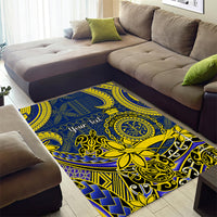 Personalised Niue Peniamina Gospel Day Area Rug Unique Niean Hiapo LT14 - Polynesian Pride