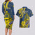 Personalised Niue Peniamina Gospel Day Couples Matching Long Sleeve Bodycon Dress and Hawaiian Shirt Unique Niean Hiapo LT14 - Polynesian Pride