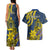 Personalised Niue Peniamina Gospel Day Couples Matching Tank Maxi Dress and Hawaiian Shirt Unique Niean Hiapo LT14 - Polynesian Pride