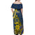 Personalised Niue Peniamina Gospel Day Off Shoulder Maxi Dress Unique Niean Hiapo LT14 - Polynesian Pride