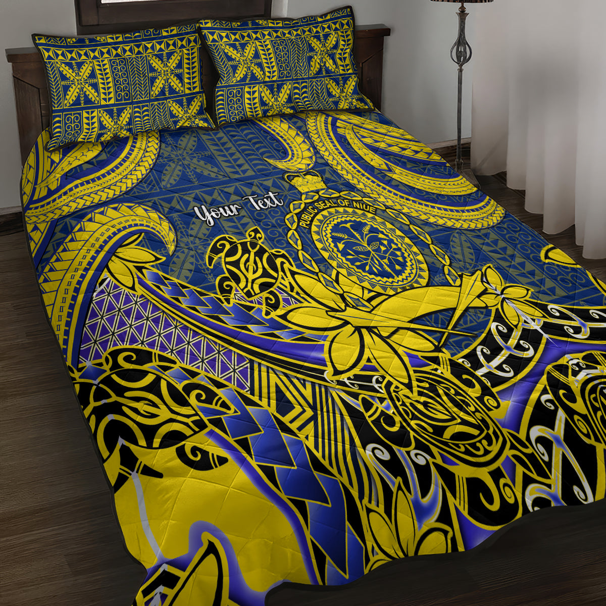 Personalised Niue Peniamina Gospel Day Quilt Bed Set Unique Niean Hiapo LT14 - Polynesian Pride
