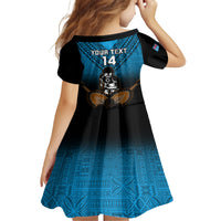 Custom Fiji Tapa Rugby Family Matching Puletasi Dress and Hawaiian Shirt Pacific 2023 Go Fijian Bati LT14 - Polynesian Pride