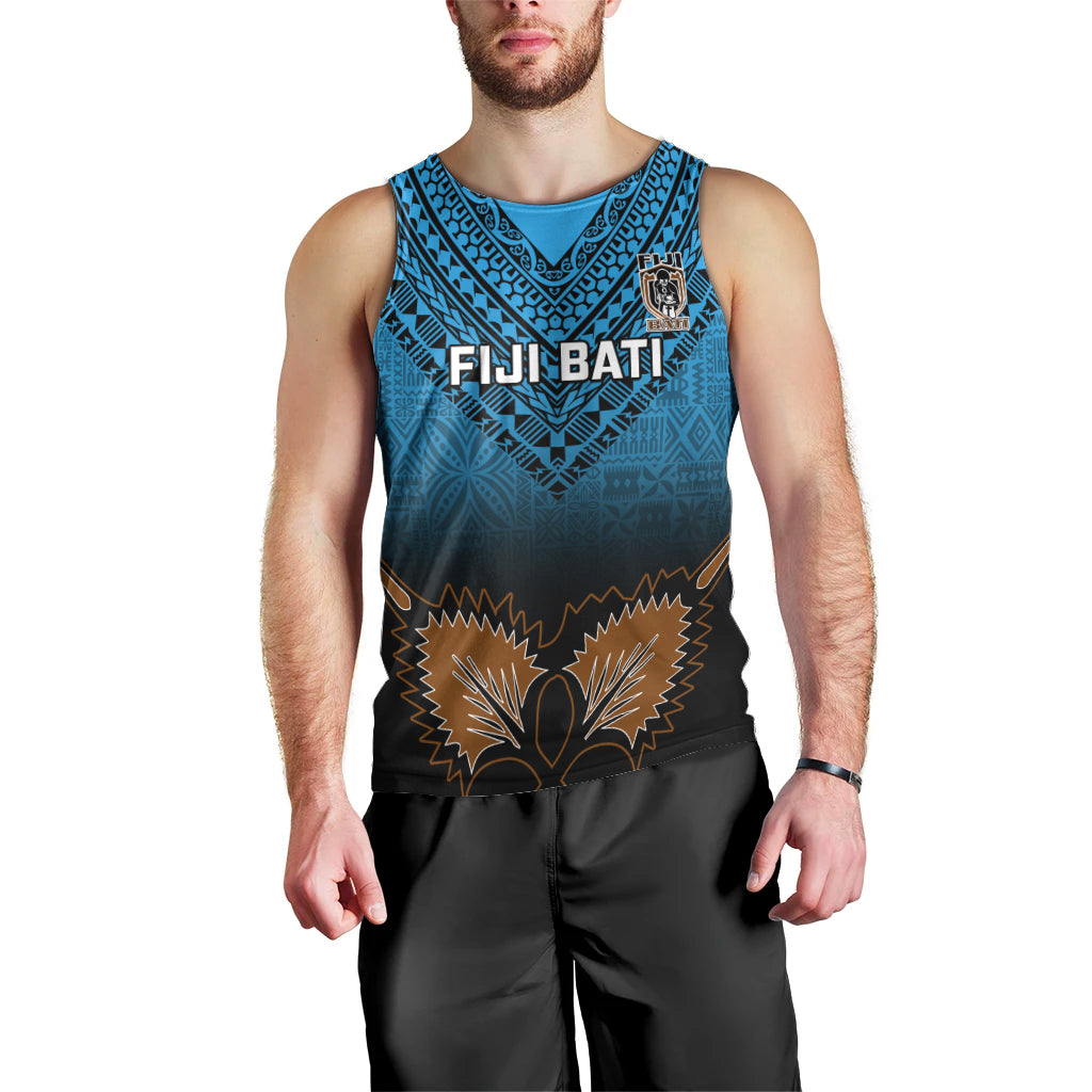 Custom Fiji Tapa Rugby Men Tank Top Pacific 2023 Go Fijian Bati LT14 - Polynesian Pride