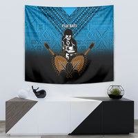 Fiji Tapa Rugby Tapestry Pacific 2023 Go Fijian Bati LT14 - Polynesian Pride