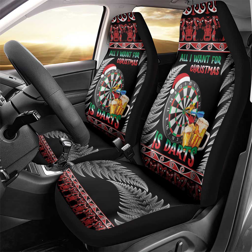 All I Want For Christmas Is Darts New Zealand Car Seat Cover