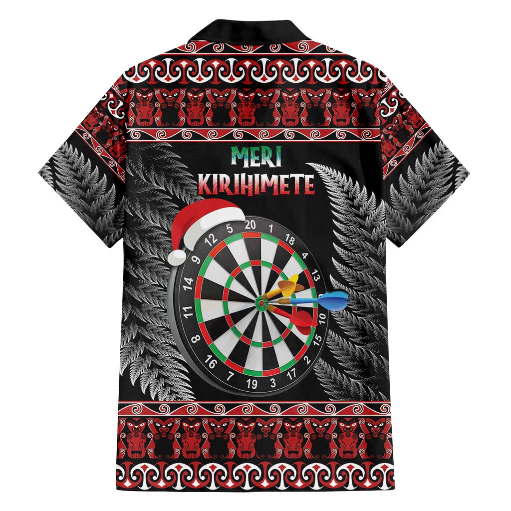 All I Want For Christmas Is Darts New Zealand Family Matching Off Shoulder Short Dress and Hawaiian Shirt LT14 - Polynesian Pride