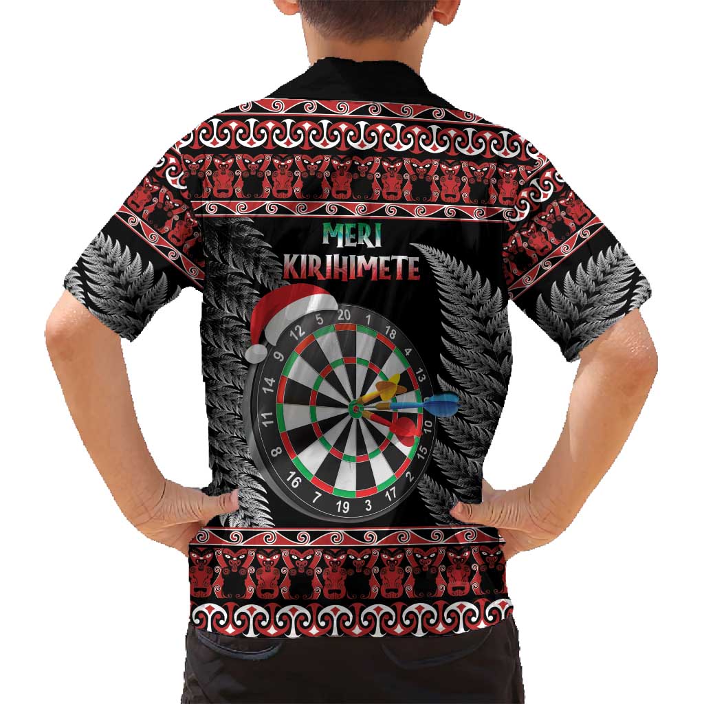 All I Want For Christmas Is Darts New Zealand Family Matching Summer Maxi Dress and Hawaiian Shirt LT14 - Polynesian Pride