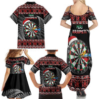 All I Want For Christmas Is Darts New Zealand Family Matching Summer Maxi Dress and Hawaiian Shirt LT14 - Polynesian Pride