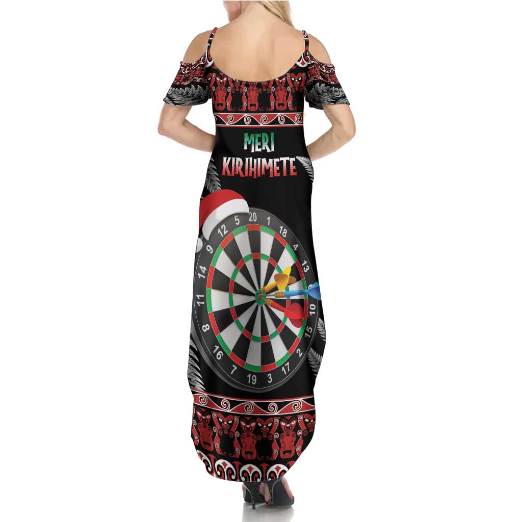 All I Want For Christmas Is Darts New Zealand Family Matching Summer Maxi Dress and Hawaiian Shirt LT14 - Polynesian Pride