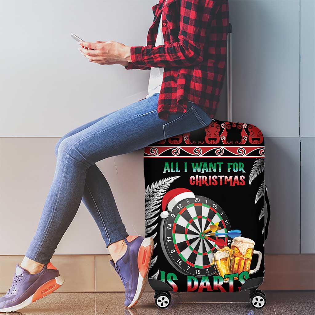 All I Want For Christmas Is Darts New Zealand Luggage Cover LT14 - Polynesian Pride