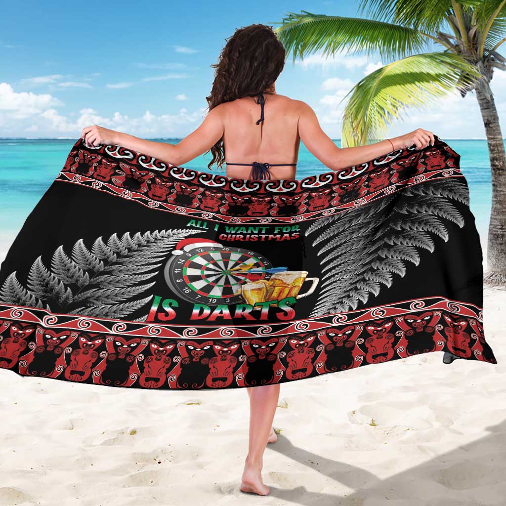 All I Want For Christmas Is Darts New Zealand Sarong