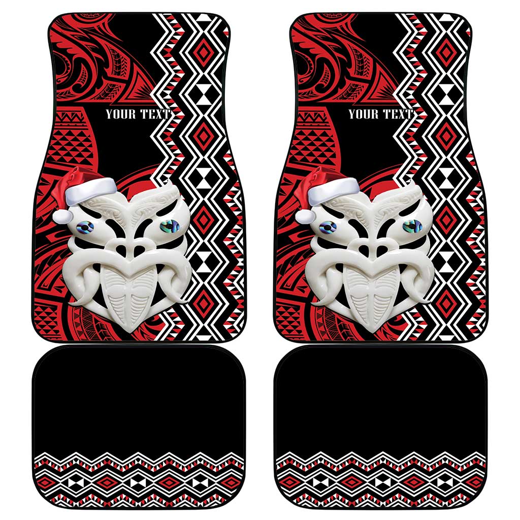 Personalised New Zealand Christmas Car Mats Meri Kirihimete Maori Wheku - Taniko Art