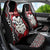 Personalised New Zealand Christmas Car Seat Cover Meri Kirihimete Maori Wheku - Taniko Art