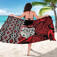 Personalised New Zealand Christmas Sarong Meri Kirihimete Maori Wheku - Taniko Art