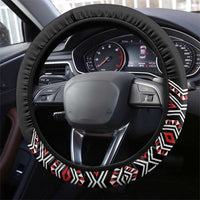 New Zealand Christmas Steering Wheel Cover Meri Kirihimete Maori Wheku - Taniko Art