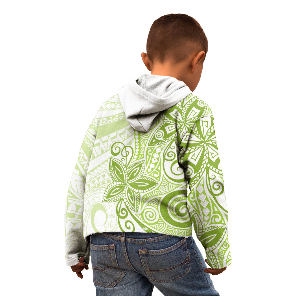 Polynesia Dolphins Kid Hoodie Valentine Day Floral Polynesian - Vintage Lime Green LT14 - Polynesian Pride