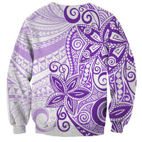 Polynesia Dolphins Sweatshirt Valentine Day Floral Polynesian - Vintage Purple LT14 - Polynesian Pride