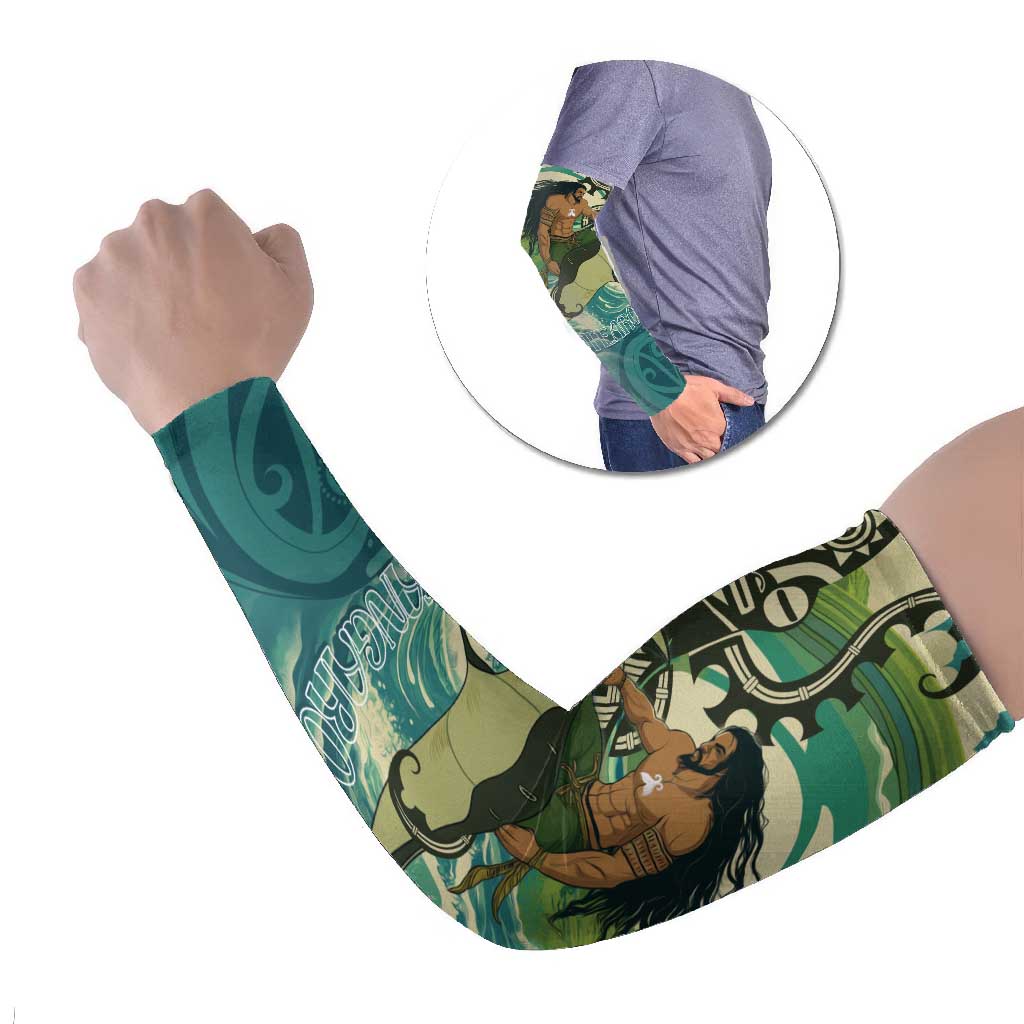Aotearoa Tangaroa Atua Arm Sleeves New Zealand God Of The Ocean - Polynesian Pride