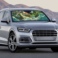 Aotearoa Tangaroa Atua Auto Sun Shade New Zealand God Of The Ocean - Polynesian Pride