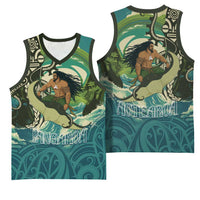 Aotearoa Tangaroa Atua Basketball Jersey New Zealand God Of The Ocean - Polynesian Pride