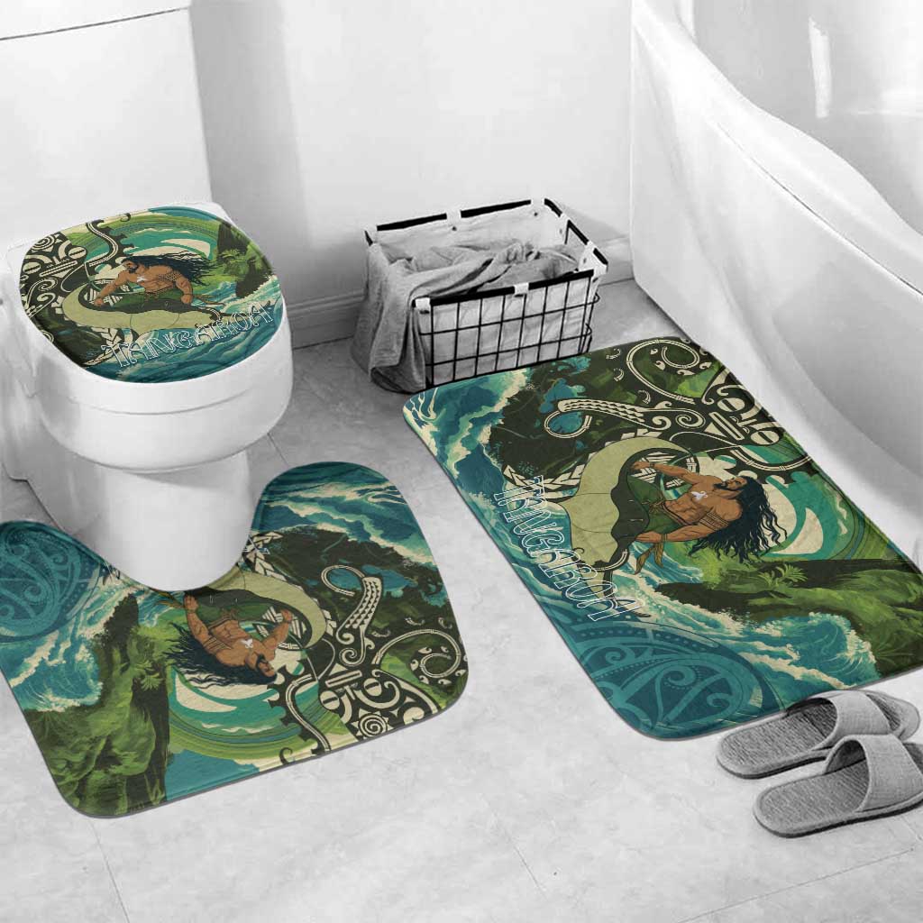 Aotearoa Tangaroa Atua Bathroom Set New Zealand God Of The Ocean - Polynesian Pride