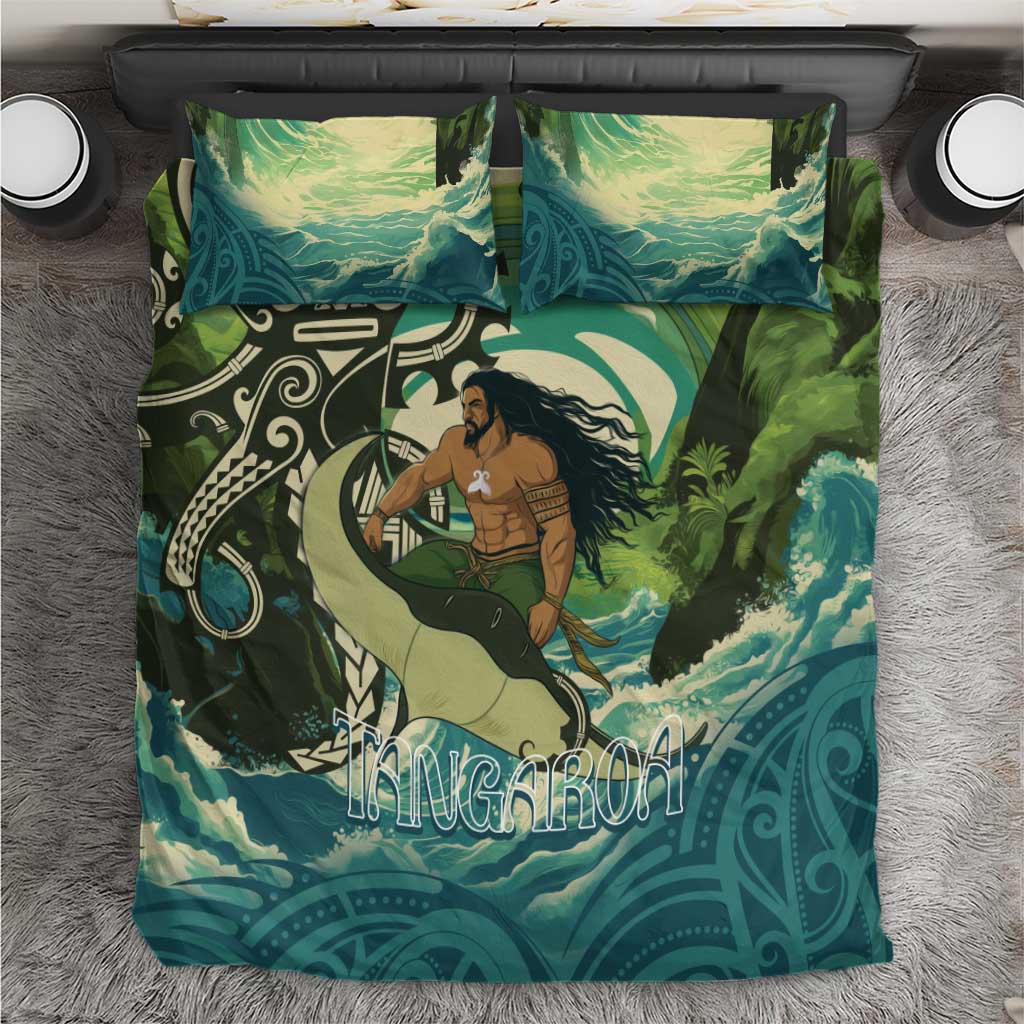 Aotearoa Tangaroa Atua Bedding Set New Zealand God Of The Ocean