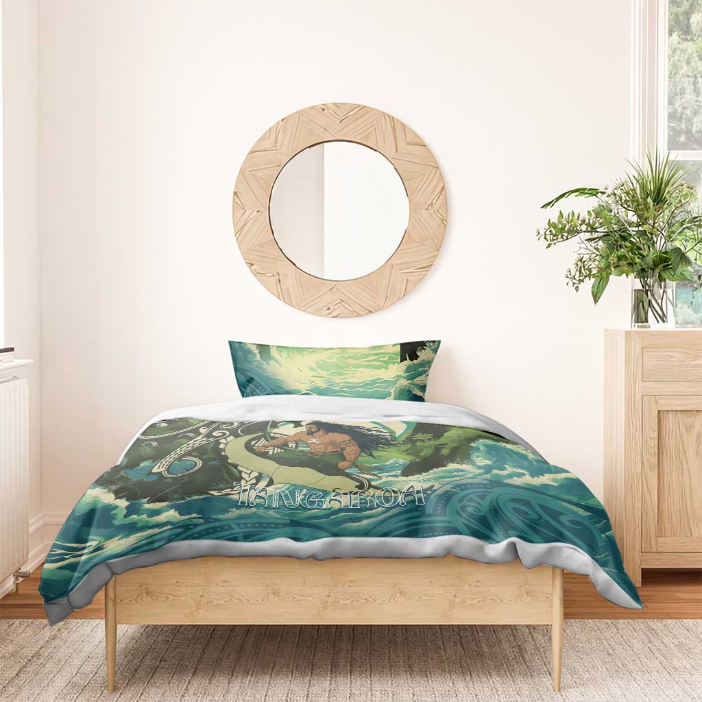 Aotearoa Tangaroa Atua Bedding Set New Zealand God Of The Ocean