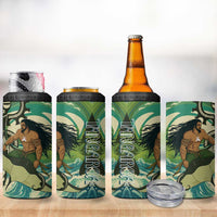 Aotearoa Tangaroa Atua 4 in 1 Can Cooler Tumbler New Zealand God Of The Ocean LT14 - Polynesian Pride