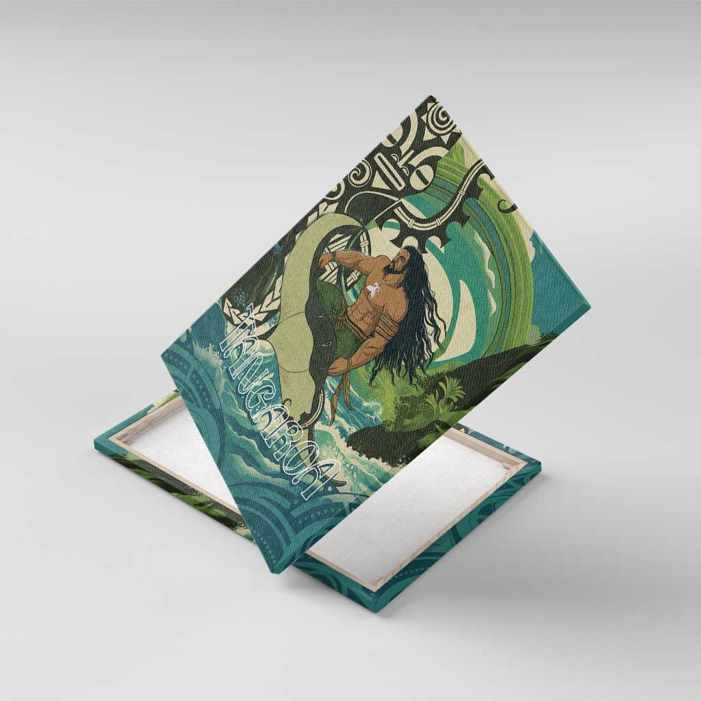 Aotearoa Tangaroa Atua Canvas Wall Art New Zealand God Of The Ocean