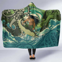 Aotearoa Tangaroa Atua Hooded Blanket New Zealand God Of The Ocean