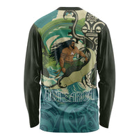 Aotearoa Tangaroa Atua Long Sleeve Shirt New Zealand God Of The Ocean